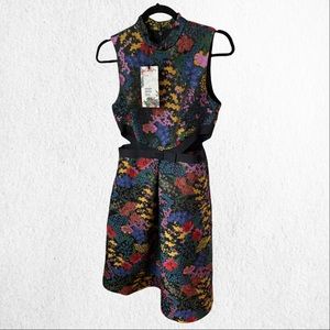 ❤️ERDEM x H&M JACQUARD PATTERNED DRESS UK12 US6/8